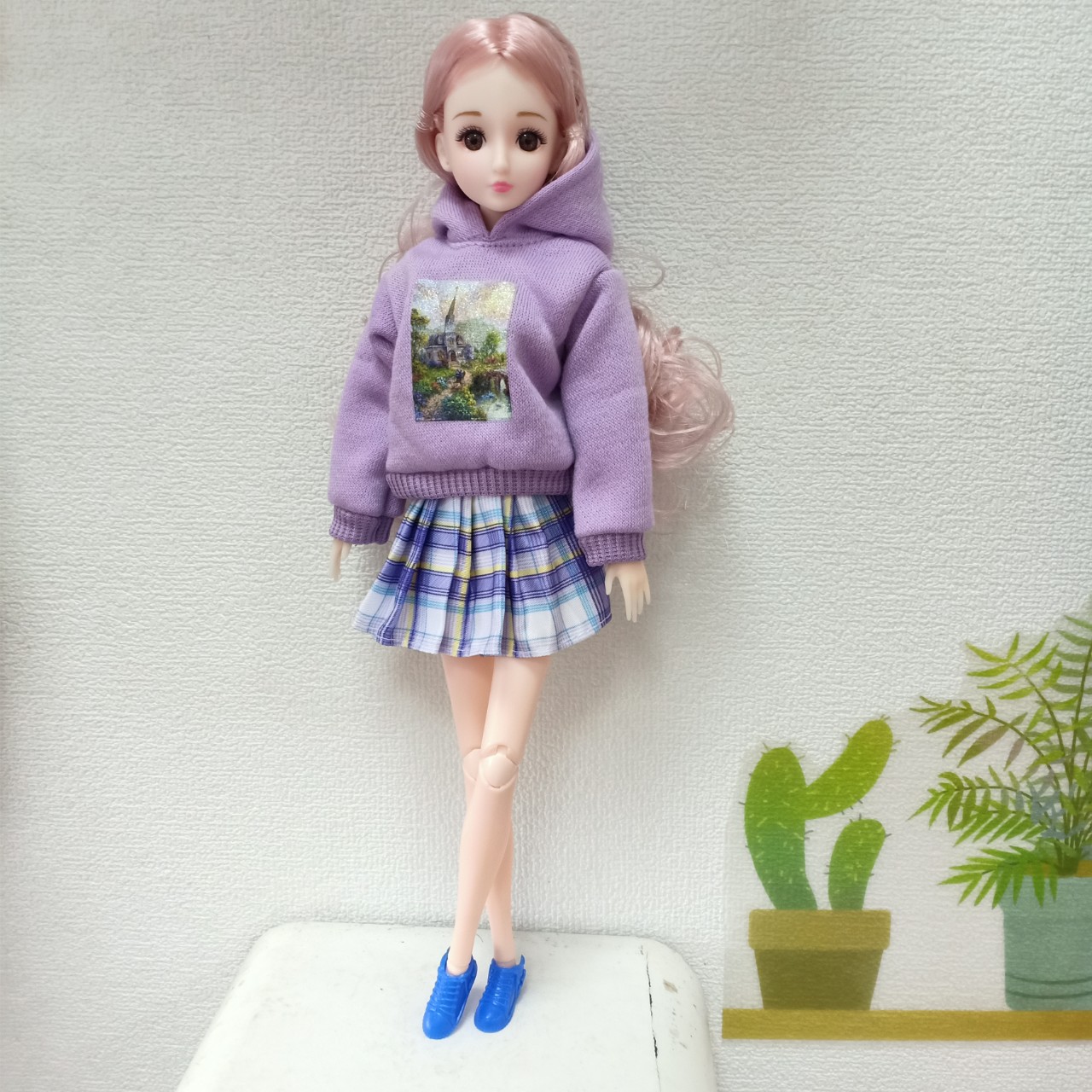 Búp Bê Barbie 30cm mặc bộ đồ thu đông xinh đẹp