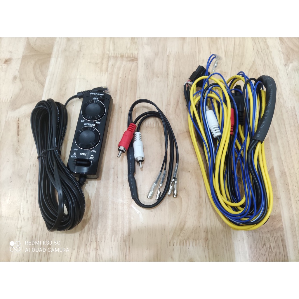 Dây loa + khiển âm lượng zin của loa sub gầm ghế pioneer ts-wx 120a 150w