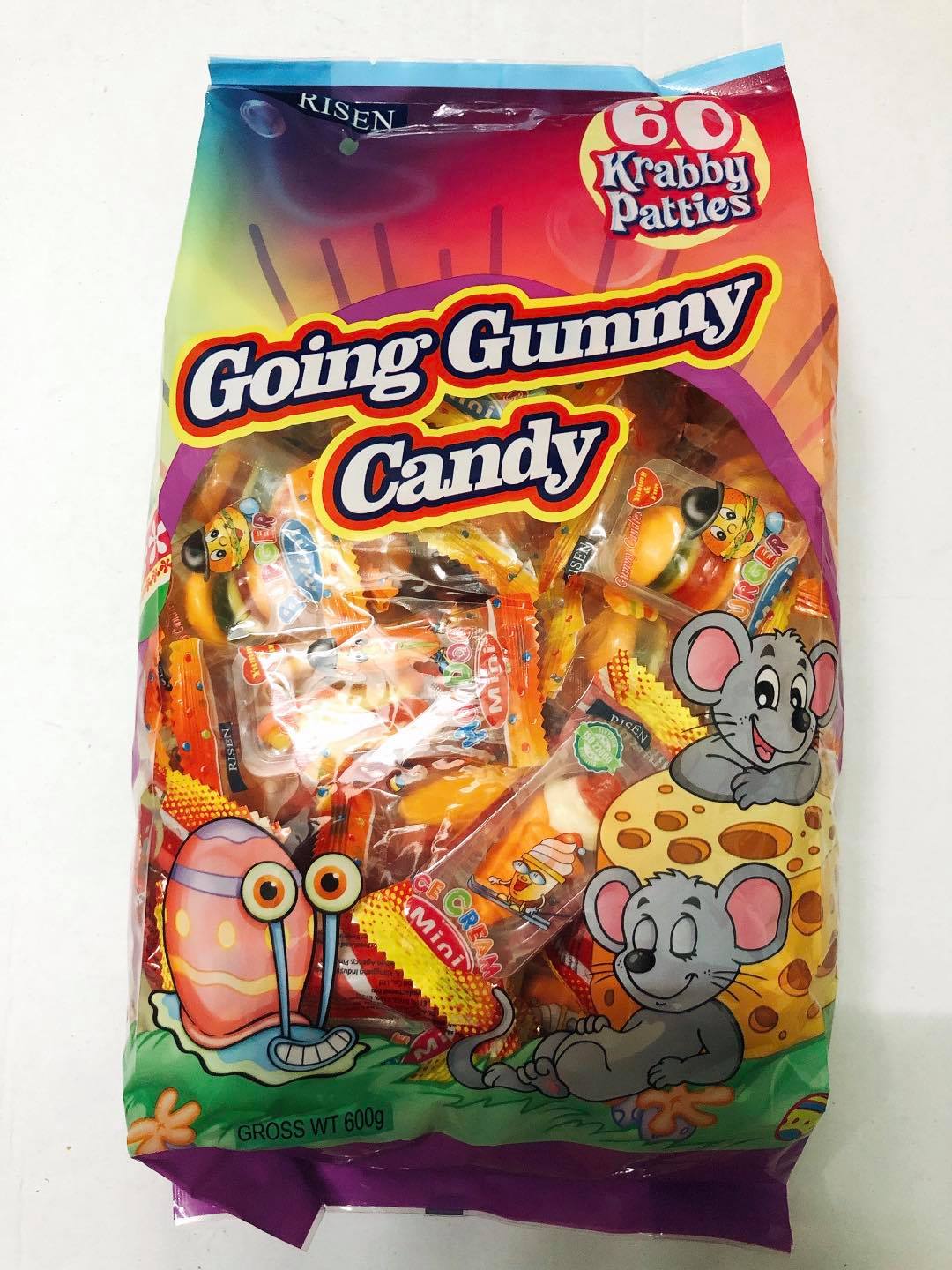 Kẹo dẻo hương trái cây Risen 600gr