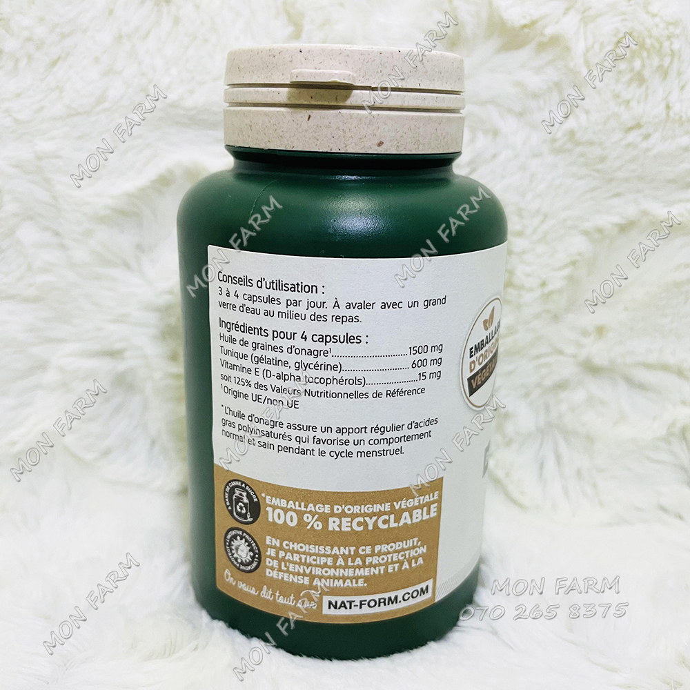 Tinh Dầu Hoa Anh Thảo Nat & Form 200 Viên