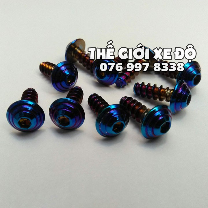 Bộ ốc dàn áo titan - ốc kiểu xe máy titan