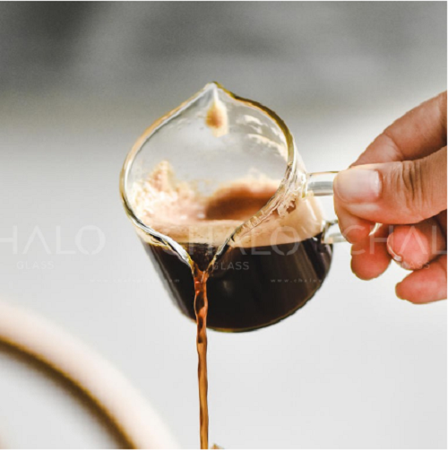 Ca rót cafe, ca rót sữa, ca rót mật ong thủy tinh 2 đầu - 120ml