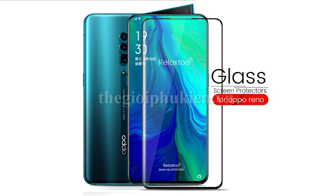 Tấm dán kính cường lực full 5D OPPO Reno tràn màn hình