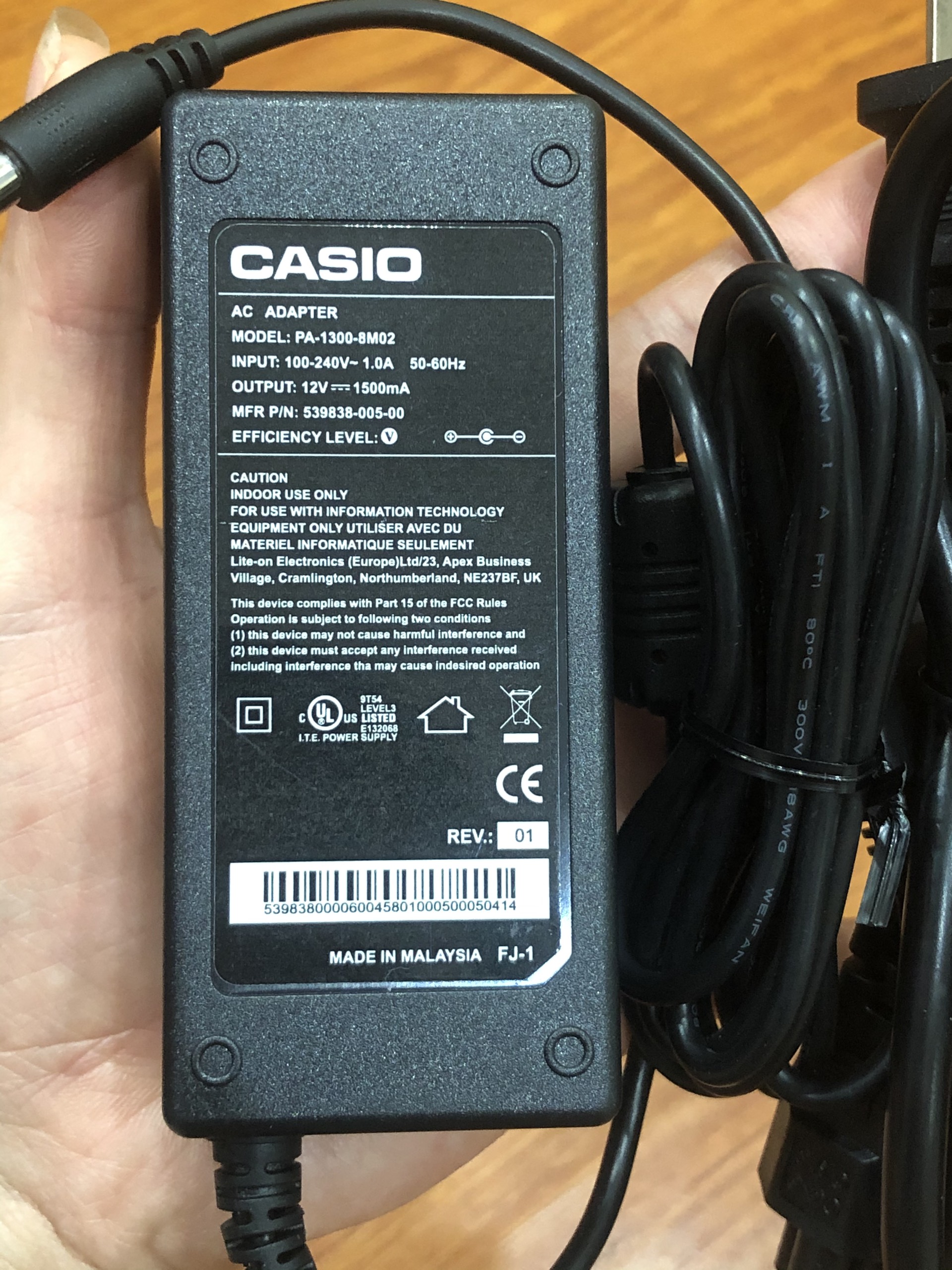 Cục Nguồn Cho Đàn Casio Wk-1800