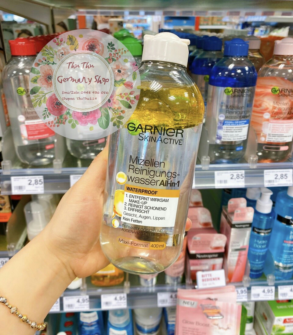 (Review) Nước tẩy trang Garnier 400ml Đức