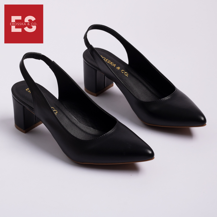 Giày cao gót nữ slingback Erosska thời trang nữ kiểu dáng basic EH015 (BA) giá rẻ