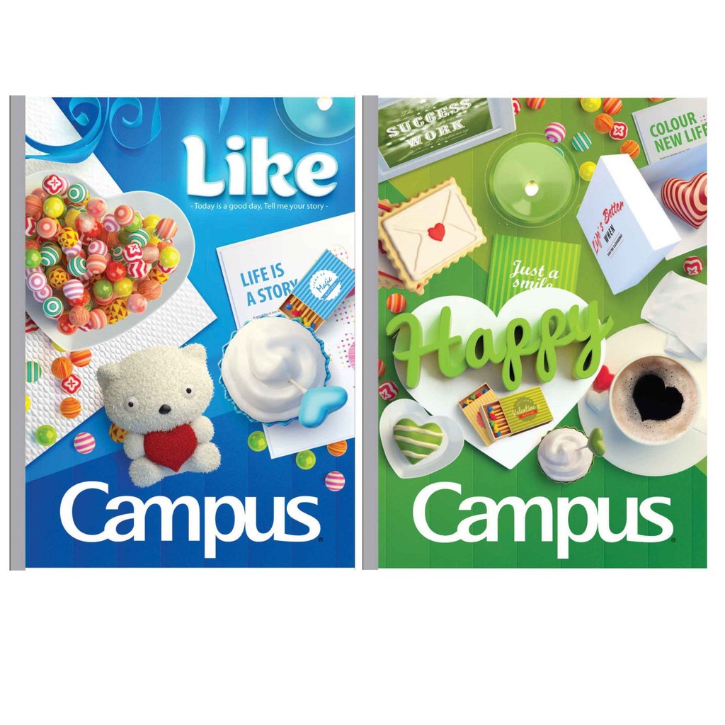 Vở Kẻ Ngang Campus Gift 80 trang - Mua 10 tặng 1 - Văn phòng phẩm Bảo An