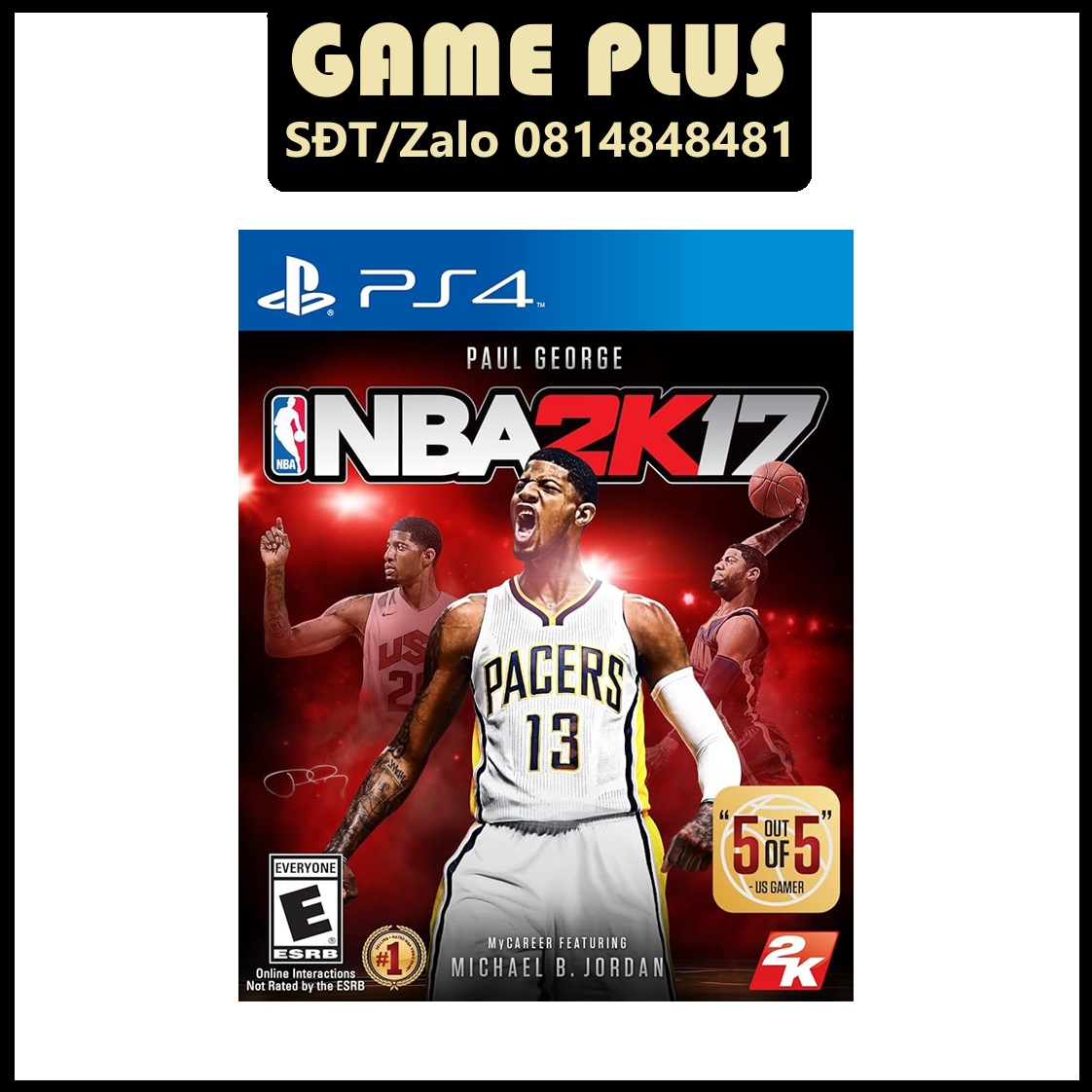 Đĩa game 2nd nba 2k17 cho máy ps4 ps5