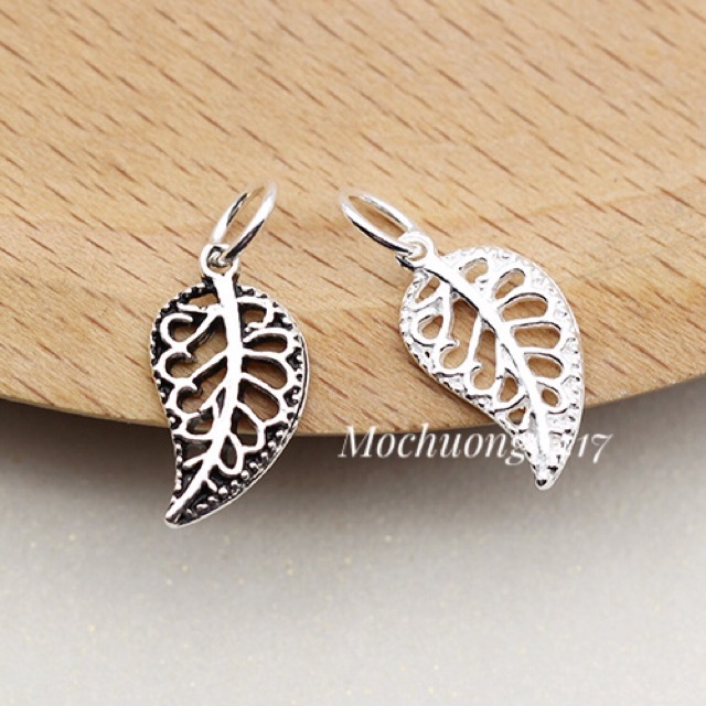 [S925] Charm bạc lá đơn - MH108