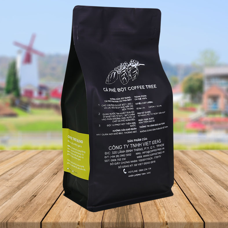 [ HCM ] Cà phê BLEND đặc biệt Coffee Tree (túi 500g dạng bột) kèm Phin nhôm Cao cấp