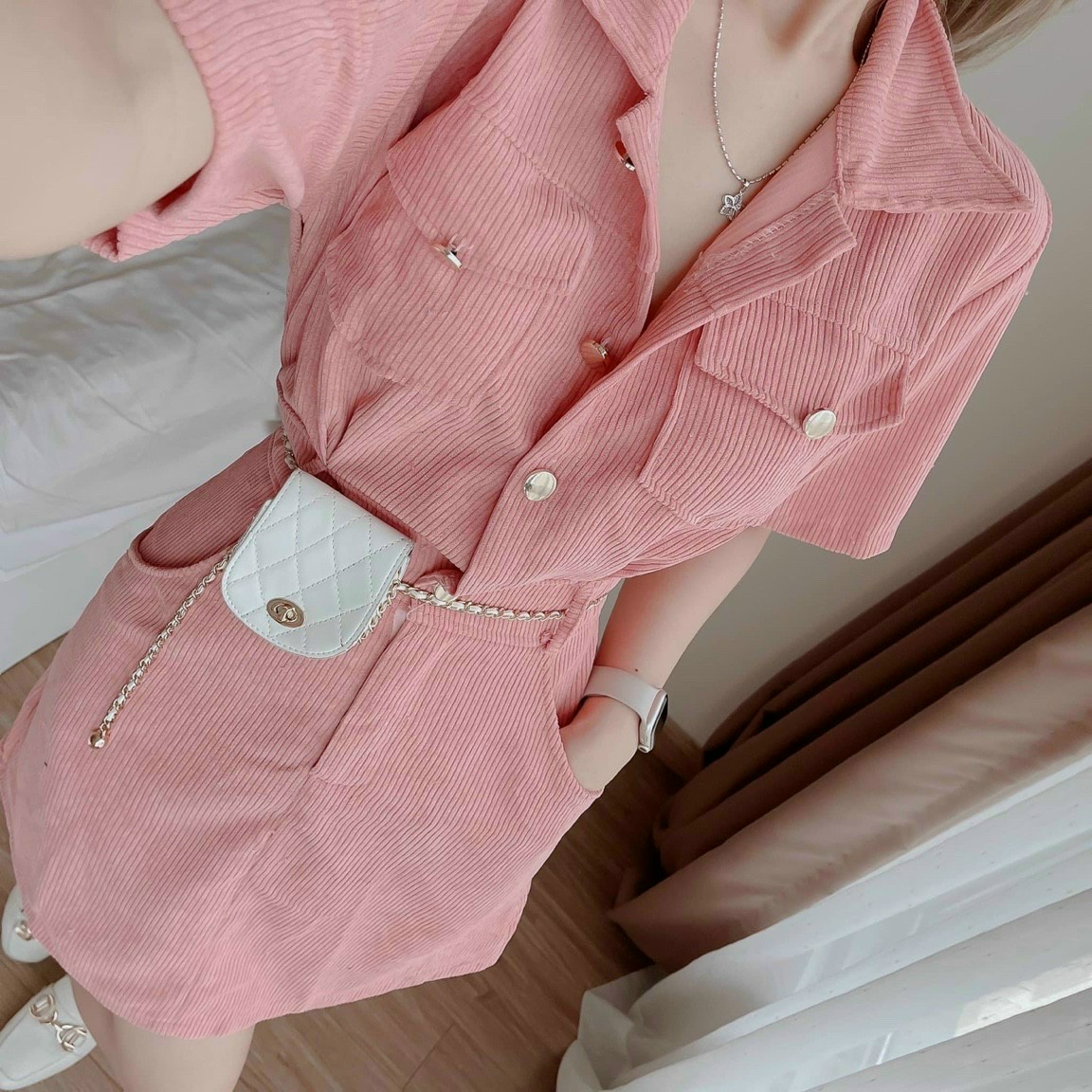 Đầm nhung tăm 4 màu xinh sang chảnh mẫu mới hót ldt922