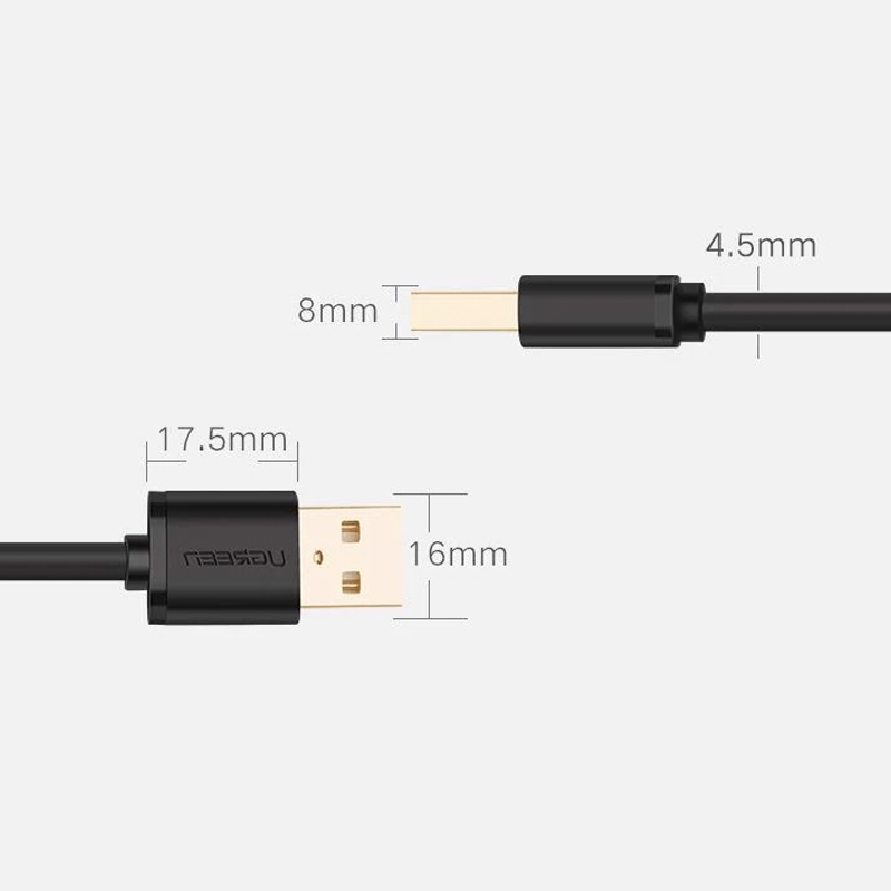 Cáp USB AM-AM 2.0 Ugreen US102 0.25M đến 3M - Dây USB 2 đầu đực