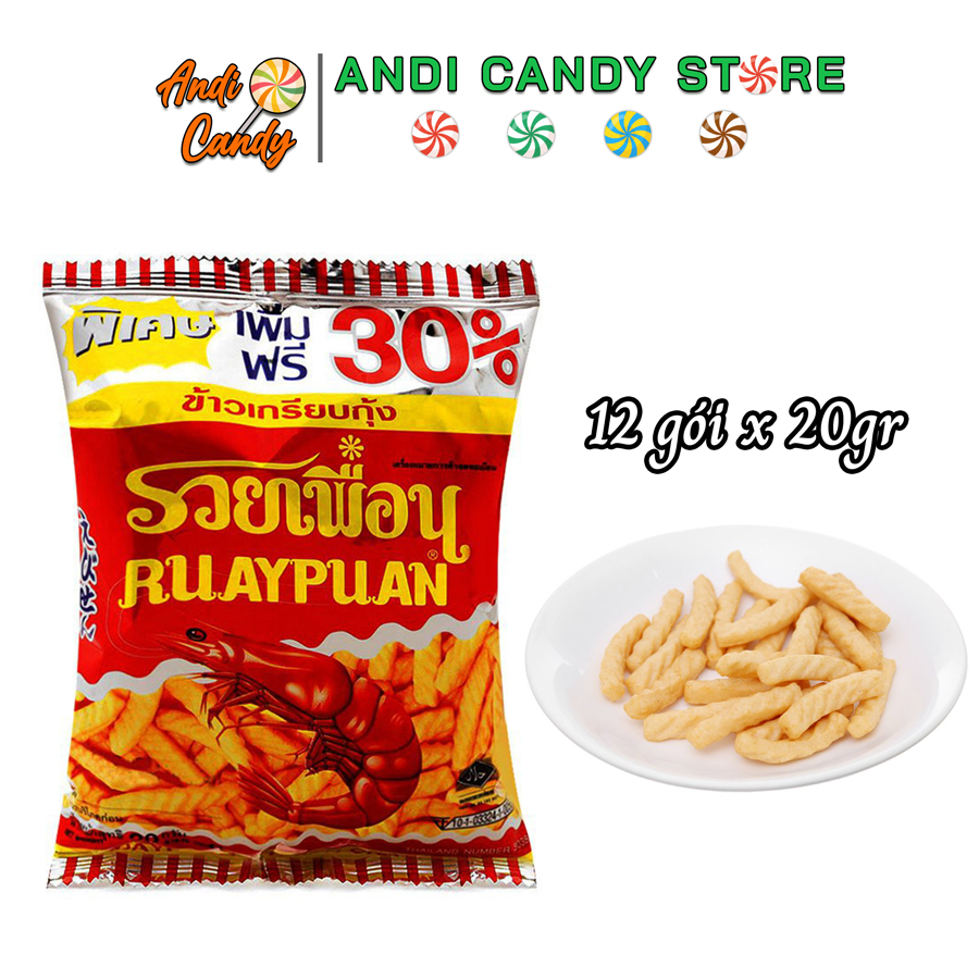 Thai shrimp with hanami snack cookies