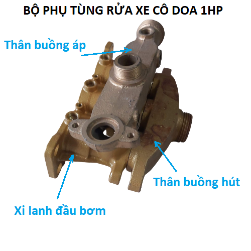 Phụ tùng đầu bơm rửa xe cô doa 1 HP