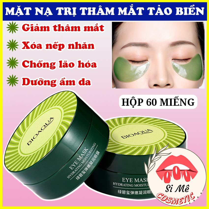 Hộp 60 Miếng Mặt Nạ Mắt BIOAQUA Eye Mask Chiết Xuất Tảo Biển Làm Giảm Thâm
