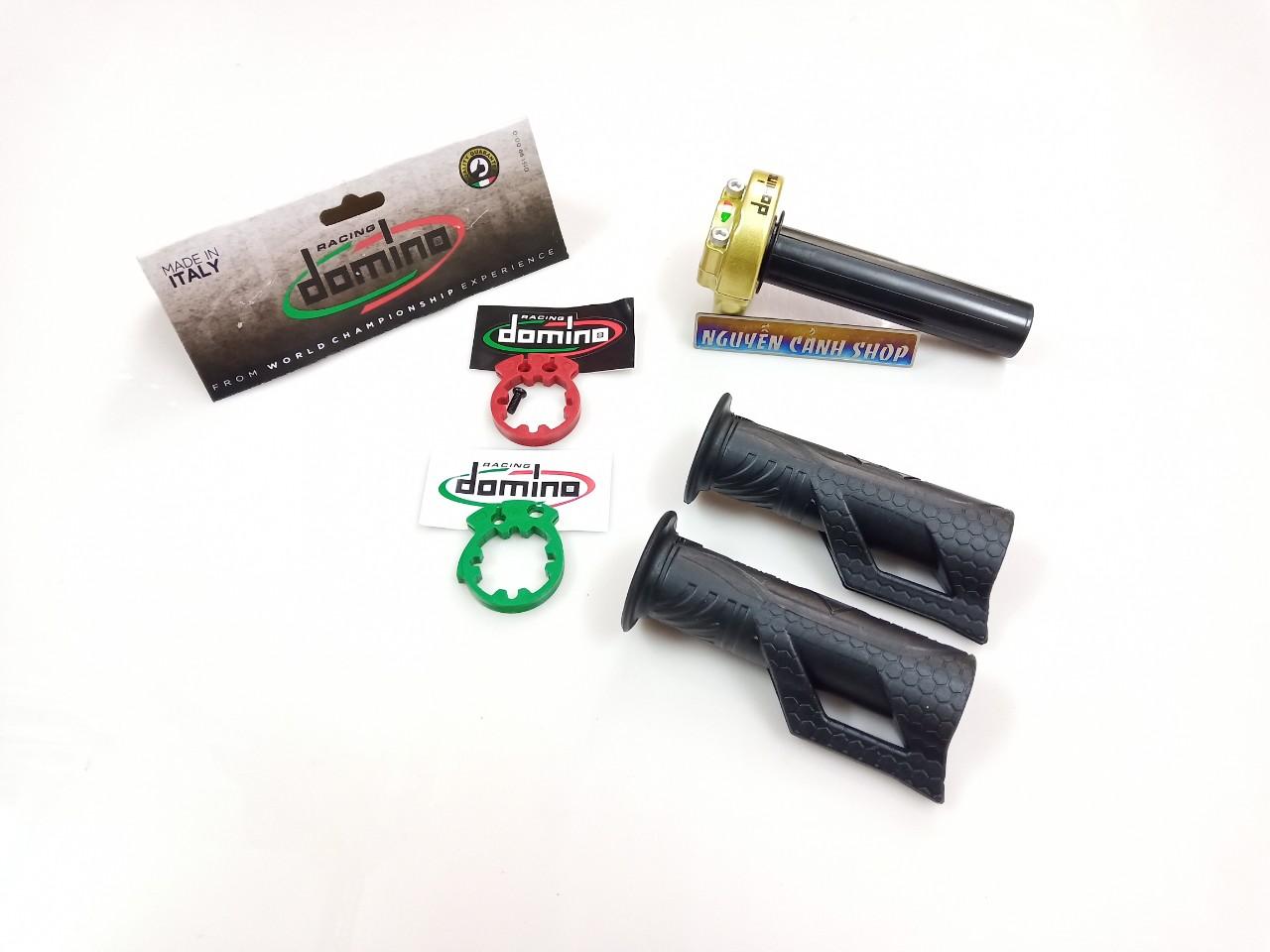 Cùm tăng tốc domino có bao tay tăng tốc màu vàng loại 2 dây dưới