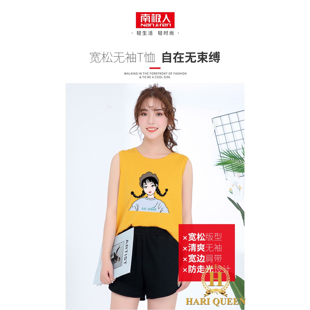 Áo ba lỗ cô giá kết tóc 2 bên HARI0520 1