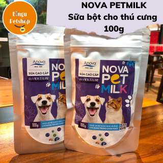 Nova Pet Milk - Sữa cho pet thú cưng, chó mèo gói 100gr thumbnail