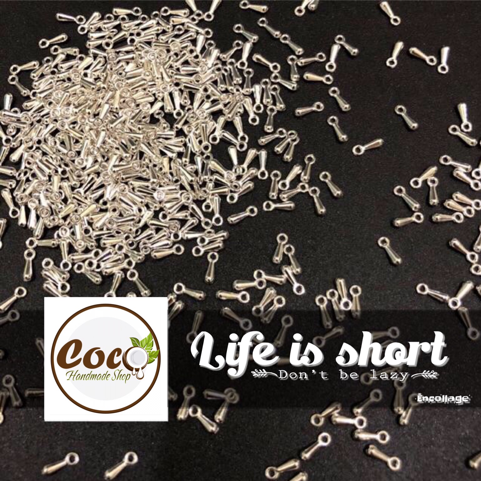 [HCM]Hạt Treo Hình Giọt Nước Làm Trang Sức Handmade