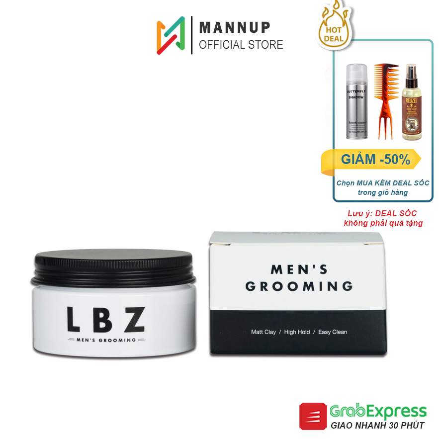 Sáp vuốt tóc lbz matt clay 90g hair wax