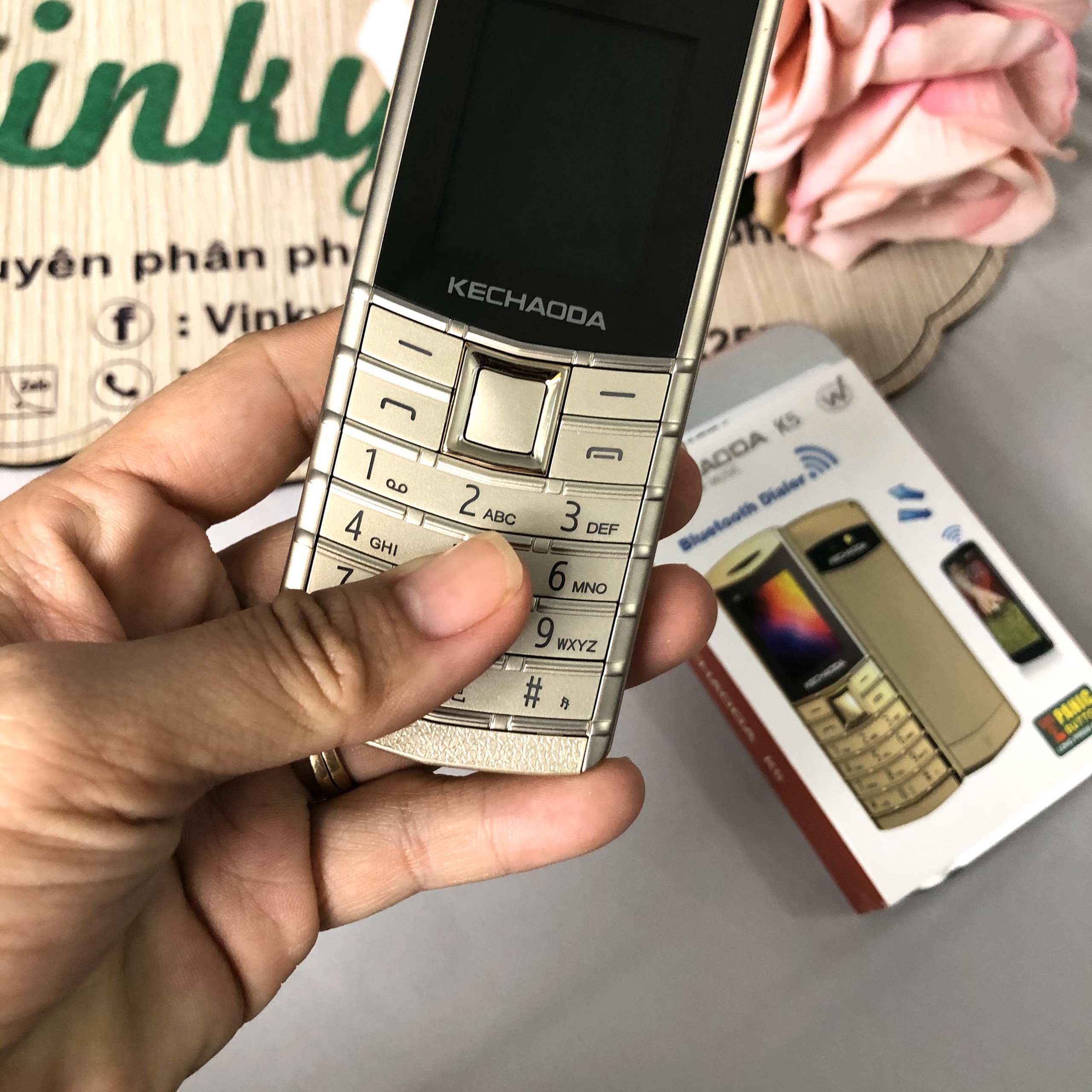 Điện Thoại Kechaoda K5 2 sim siêu mỏng - Bảo hành 12 tháng