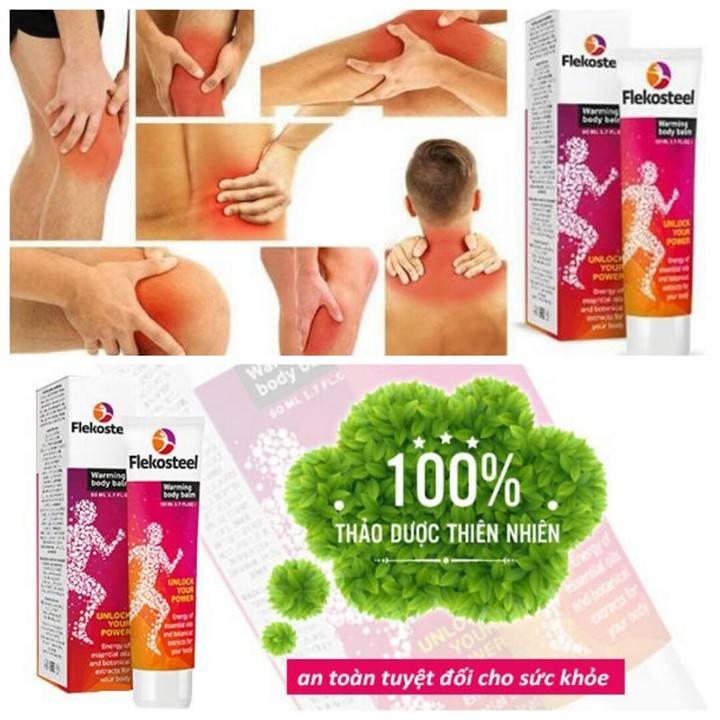 [HCM]Gel Flekostell bôi xoa bóp giảm đau