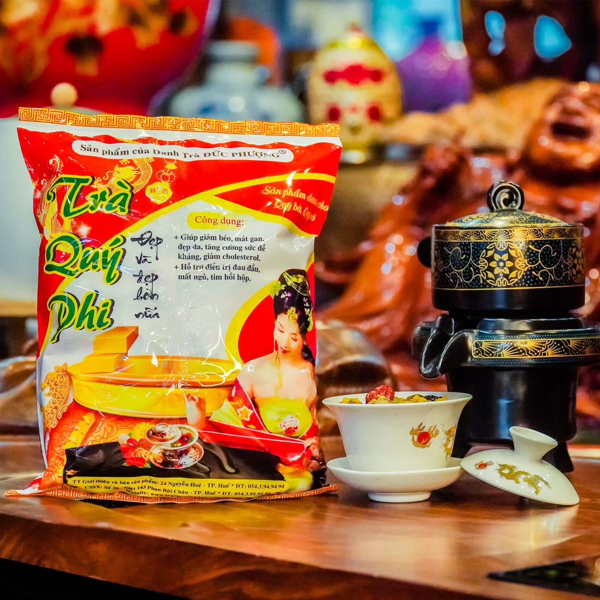 TRÀ QUÝ PHI CUNG ĐÌNH HUẾ ĐỨC PHƯỢNG 360 GRAM