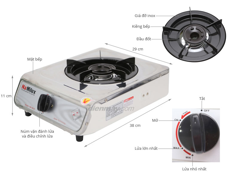 Bếp gas đơn Namilux NA-300ASM