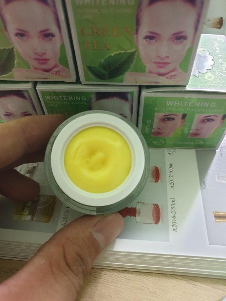 kem whitening trà xanh - tra xanh