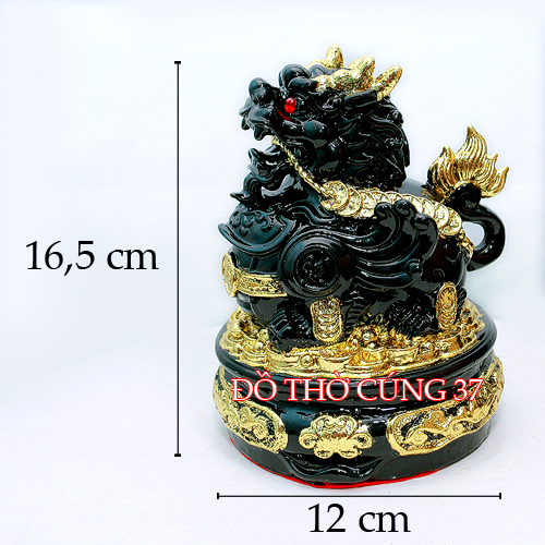 Cóc + tỳ hưu phong thủy màu đen