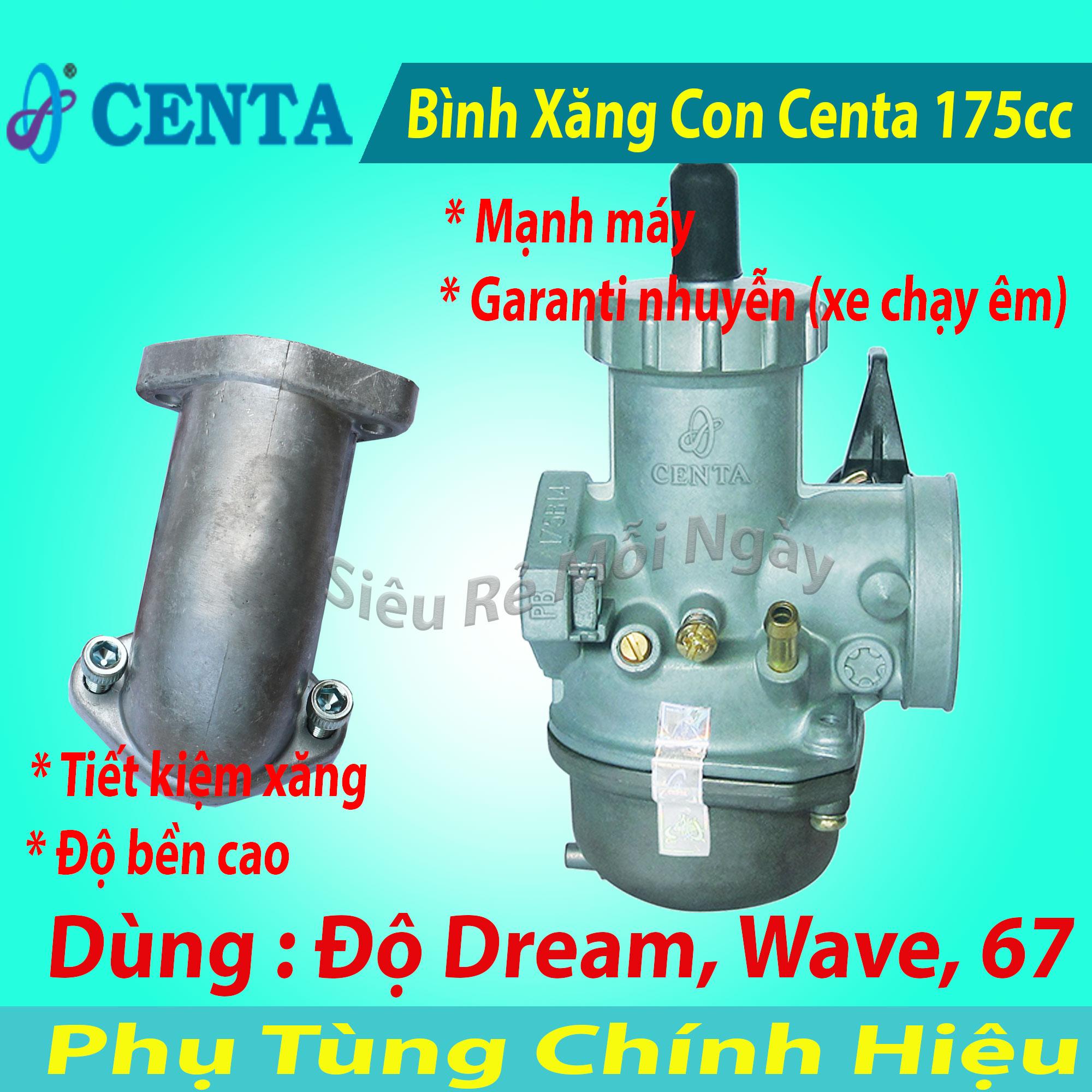 [HCM]Bình Xăng Con Centa 175 Độ cho Dream Wave 67