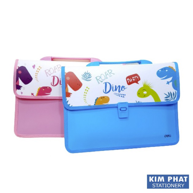 Cặp học sinh, cặp học thêm hình khủng long deli cf602