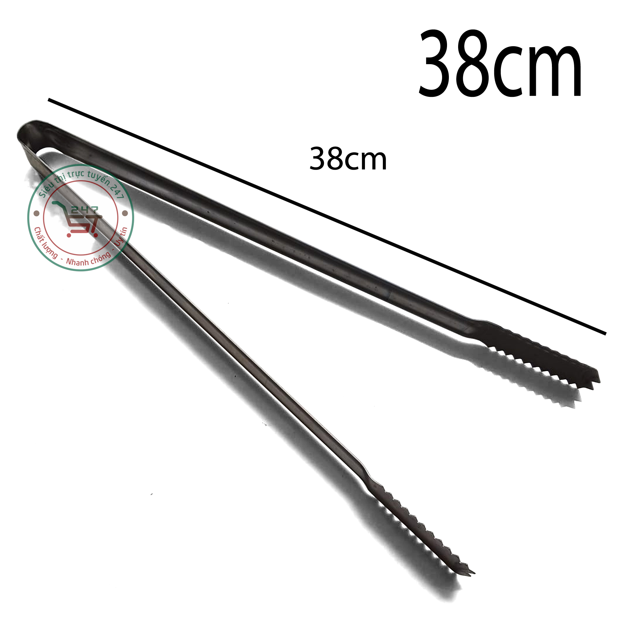 Kẹp gắp thức ăn 38 cm bằng inox bền đẹp cây gắp thức ăn bền đẹp tiện dụng cho mọi nhà