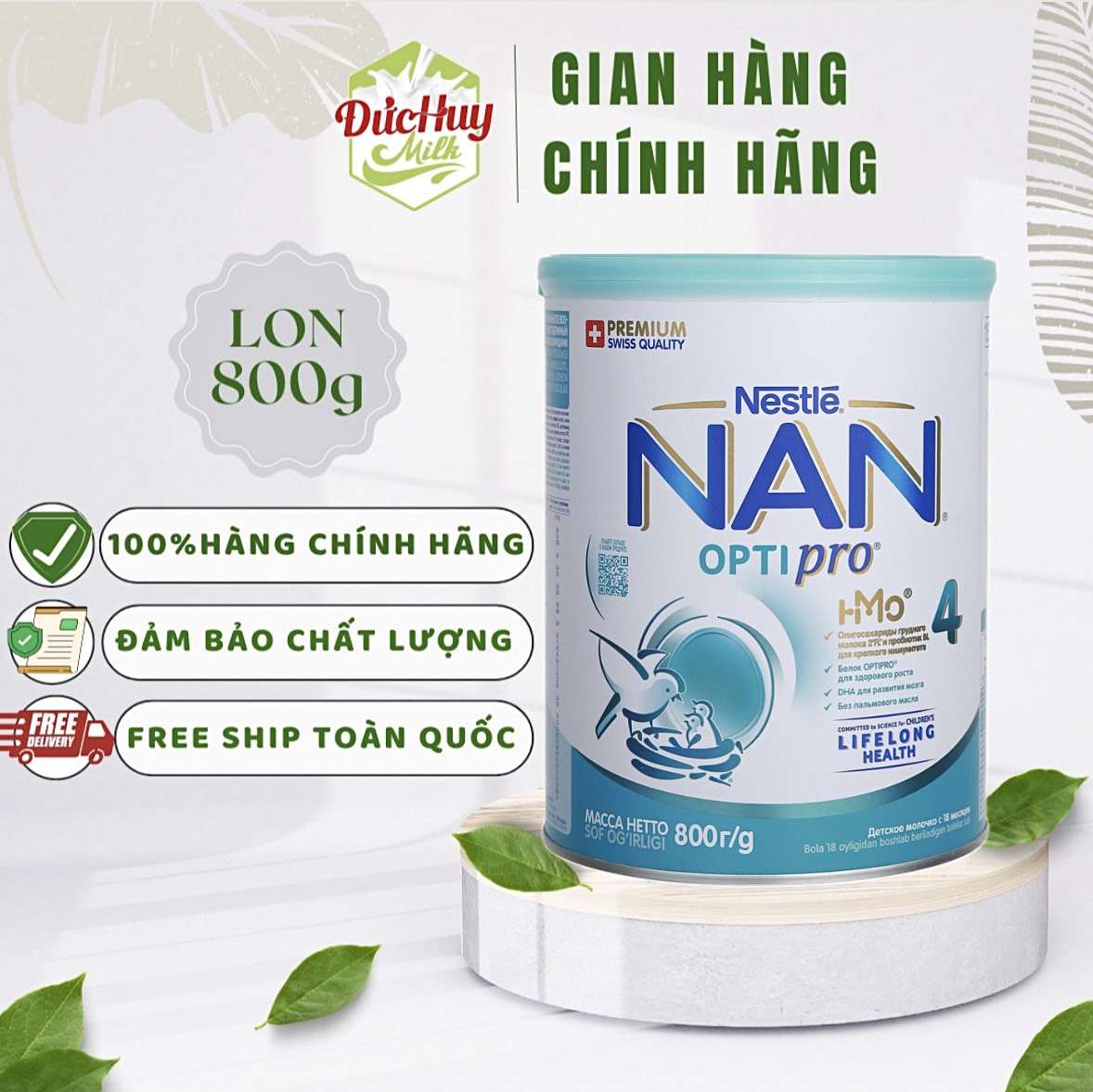Sữa bột Nan Nga số 4 800g