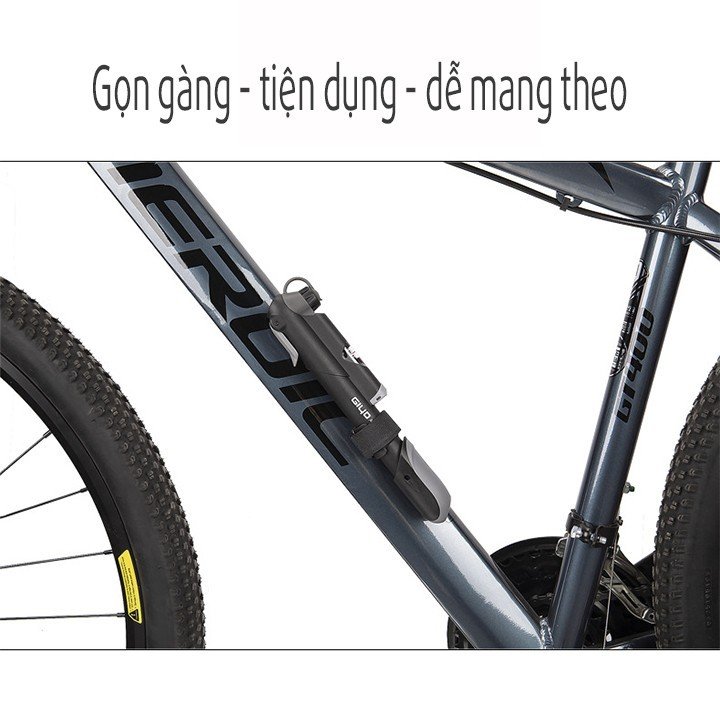 Bơm xe đạp mini bơm tay Giyo 04S
