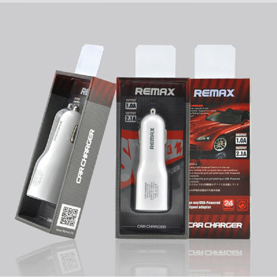 Củ sạc ô tô 2 cổng 2.1A USB Remax RCC201