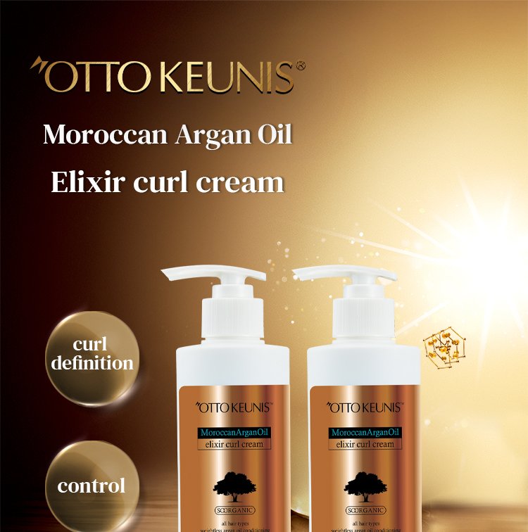 Kem Giữ Nếp Tóc Xoăn Otto Keunis Elixir Curl Cream 250ml