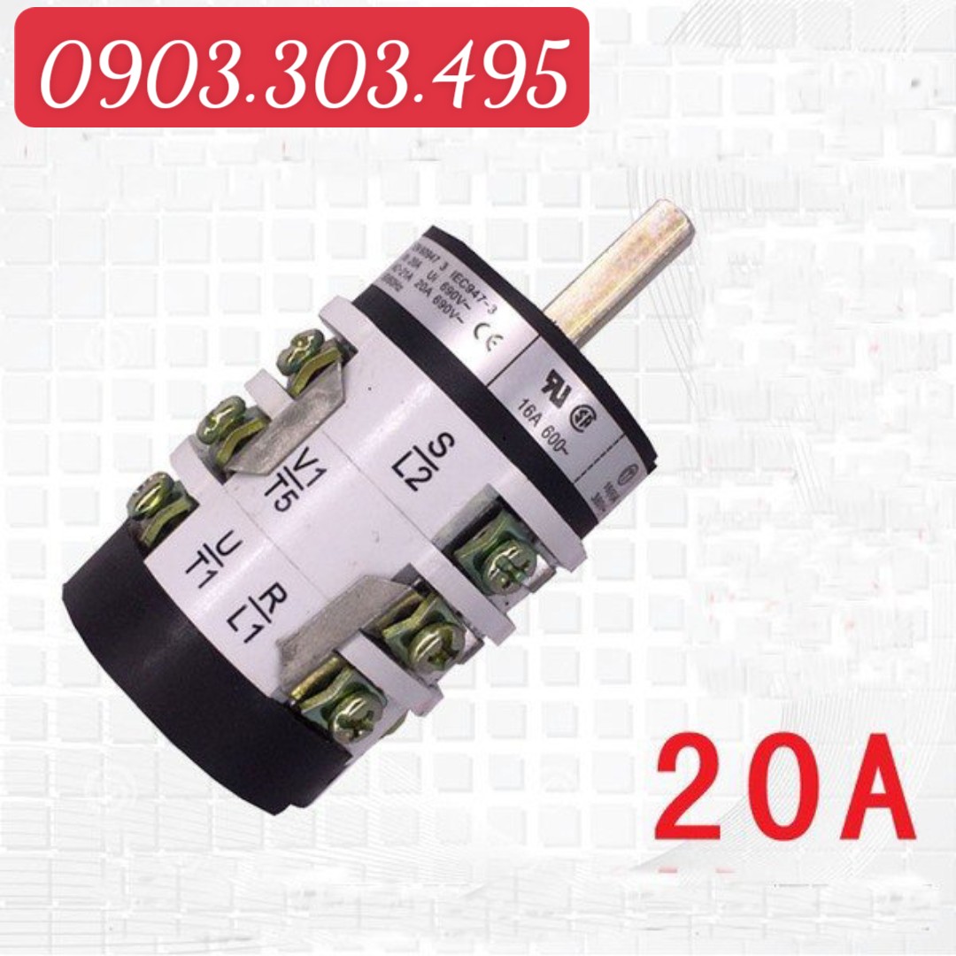 Công tắc đảo chiều máy ra vào lốp 20A