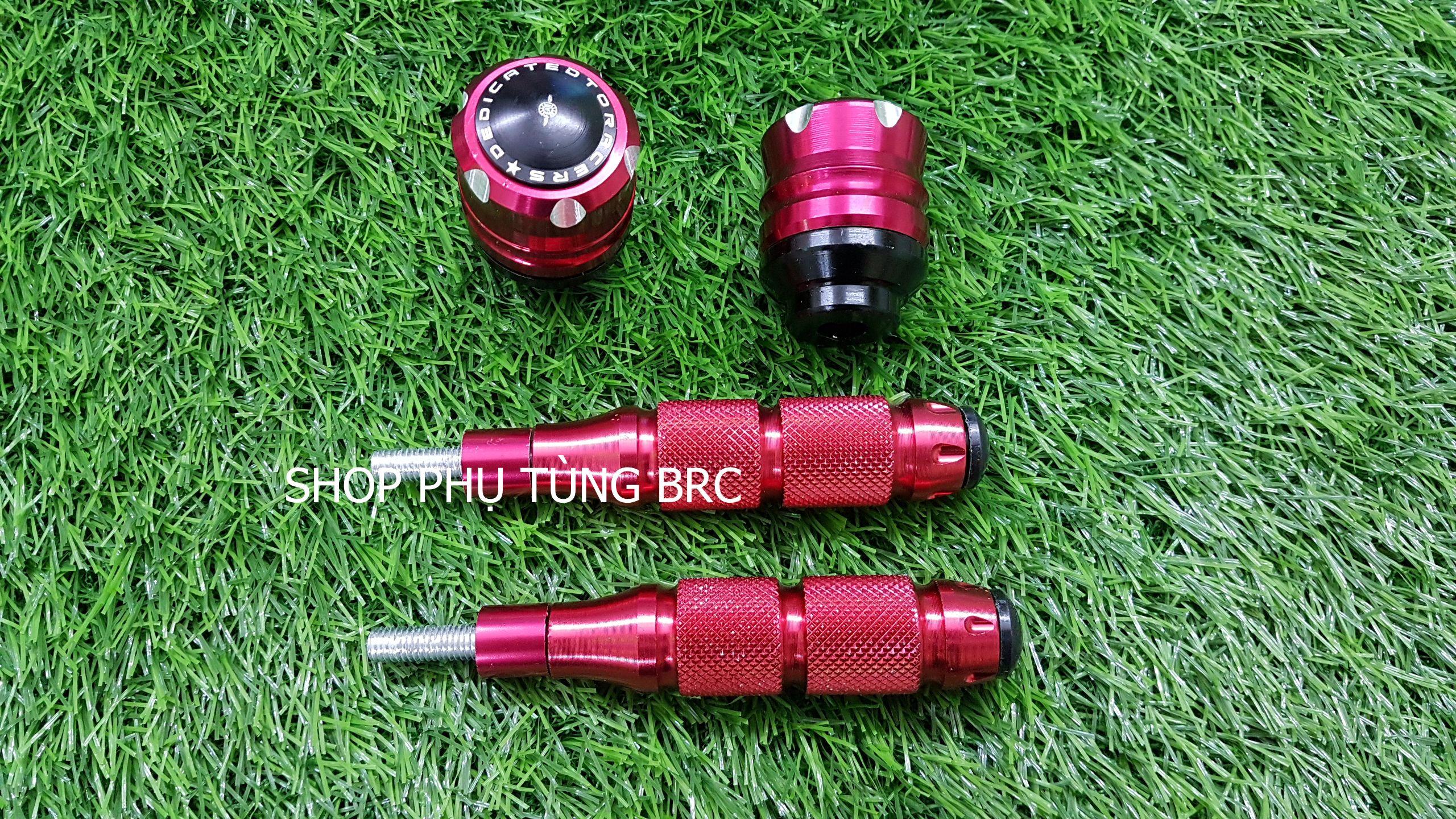 Combo gù chống đổ trước sau xe máy