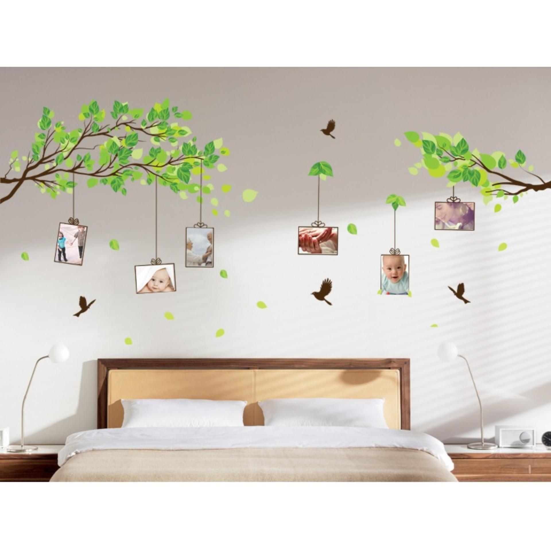 [HCM]Decal dán tường khung ảnh cành cây DCX023 (80 x 150cm)