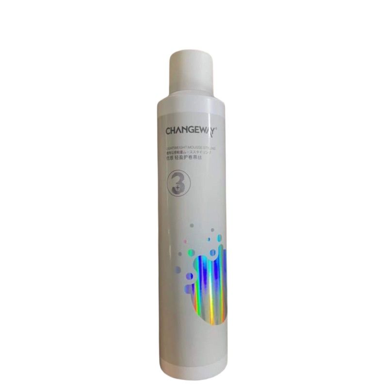 Bọt mềm vào nếp tóc xoăn tự nhiên, không cứng tóc, không bết dính CHANGEWAY Lightweight Mousse Styling