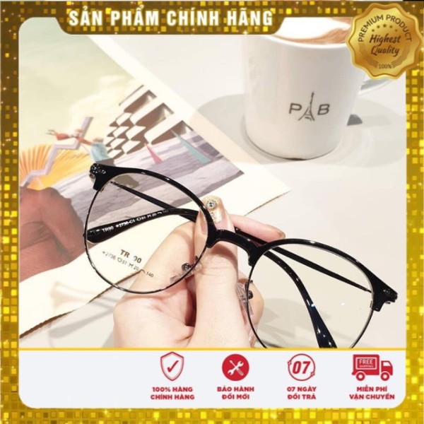 Giá bán Gọng kính cận tròn kim loại thời trang nữ BucShop 2736 nhiều màu