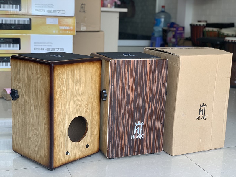 Trống cajon gỗ sồi có EQ hãng HT music