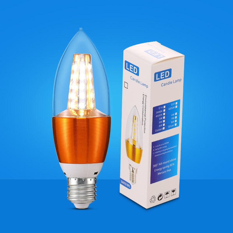 Combo 5 combo 10 bóng đèn nến Led đui E27 kiểu dáng độc đáo