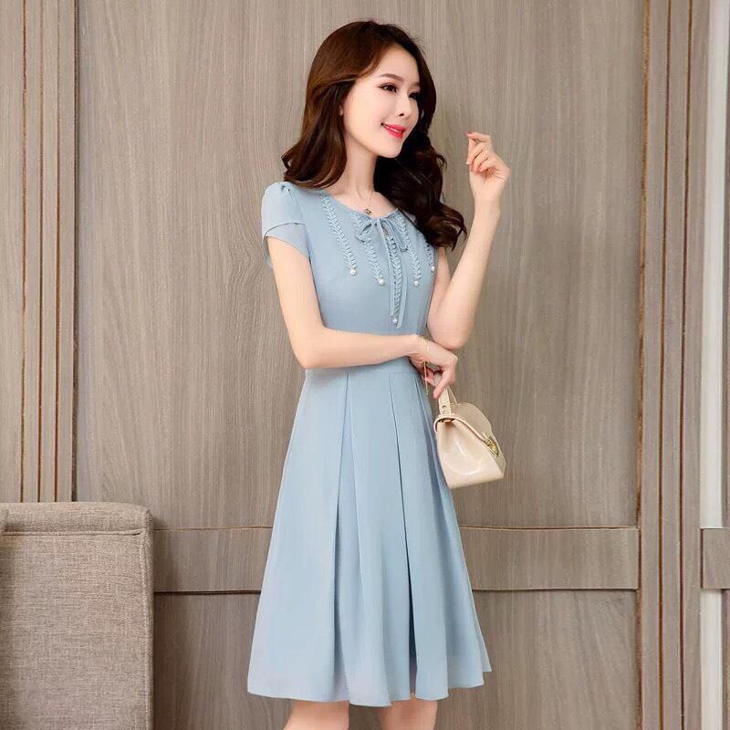 [HCM]ĐẦM XÒE VOAN LỤA TAY CON CỰC ĐẸP SIÊU SANG