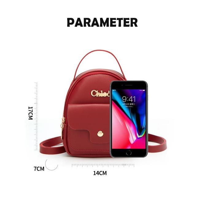 [HCM]Balo Mini Chleo Siêu Xinh Đỏ
