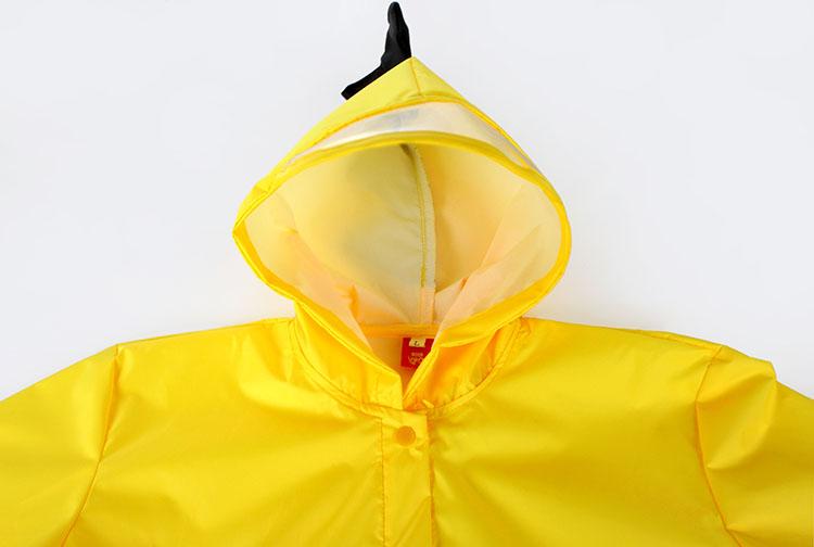 Yellow Dinosaur Raincoat for Children
