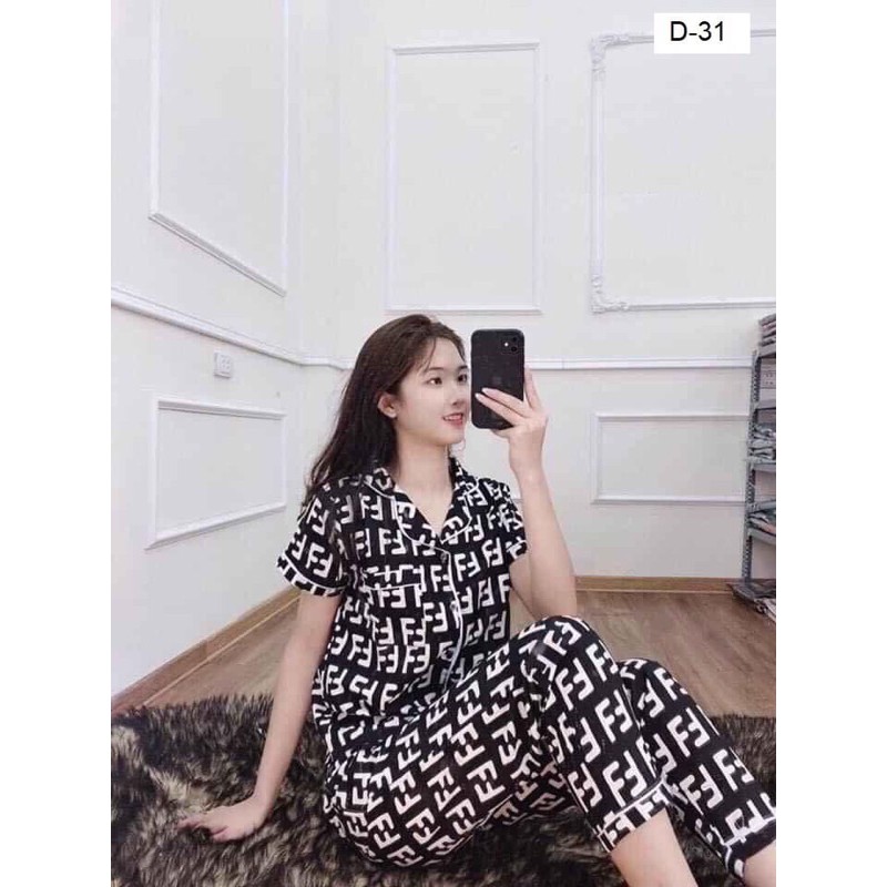 Pizama Tay Cộc Quần Dài