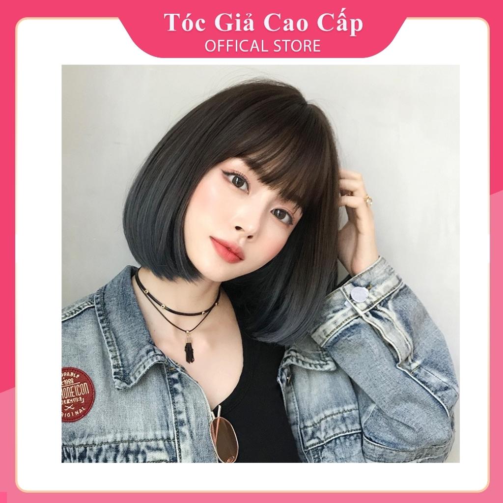 Tóc giả omber xanh 😍FREESHIP😍😍 tóc nguyên đầu cúp omber xanh