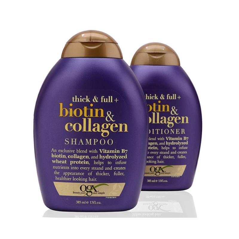 Bộ Dầu Gội Và Xã Thick And Full Biotin Collagen Organix Của Mỹ nhập khẩu